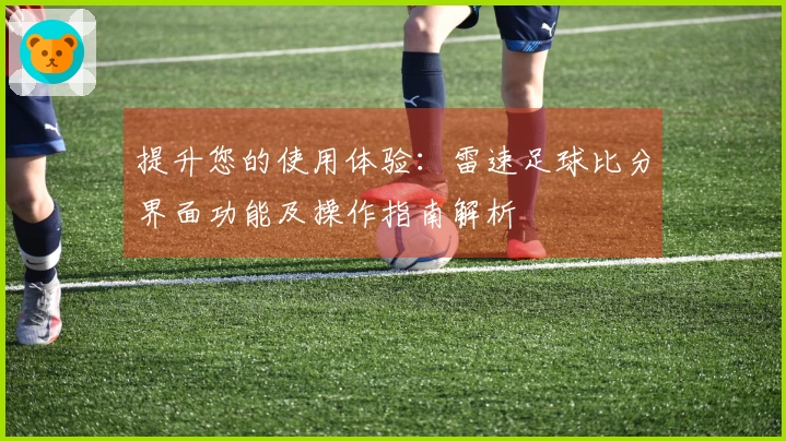 提升您的使用体验：雷速足球比分界面功能及操作指南解析